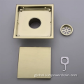 Square Gold Floor Drain Hidden square gold shower floor drain Factory